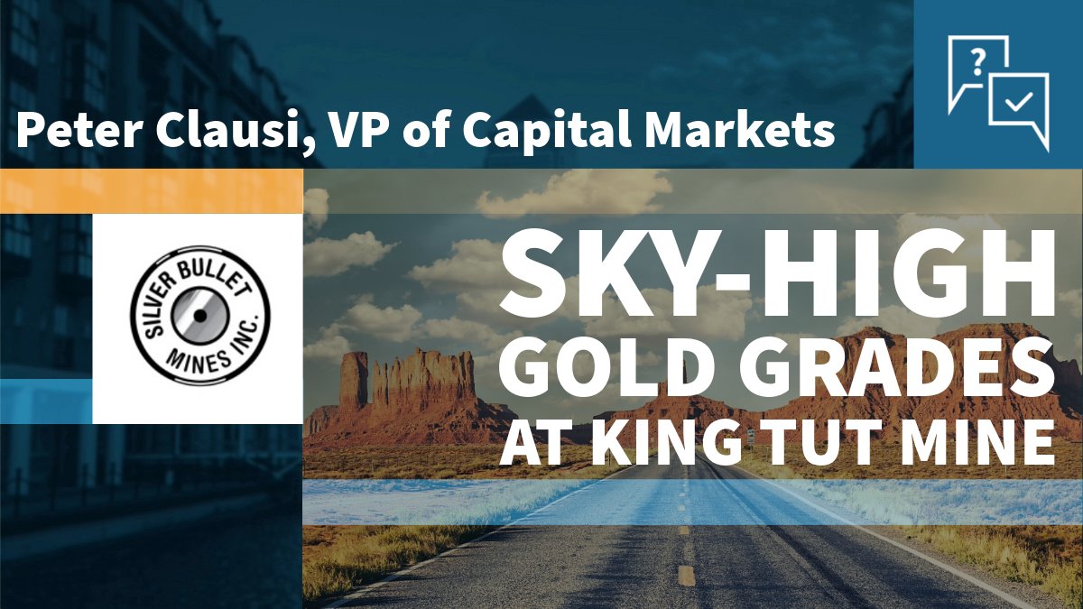 Silver Bullet Mines – Next Steps as King Tut Concentrate Returns Sky-High Gold Grades 

<a href="/StockBoxMedia/">StockBox🎙️📈📽️</a> spoke to <a href="/ClausiPeter/">Peter Clausi</a>, VP Capital Markets at <a href="/BulletMines/">Silver Bullet Mines Corp.</a>, about the company’s recent progress and standout results at several mining sites in North America. 

Watch below ⬇️