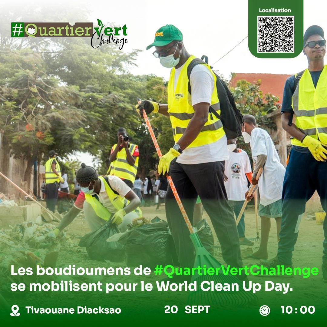PolyLegrand (@polylegrand) on Twitter photo 📍A Diamaguene
En route vers <a href="/jojdakar2026/">Dakar 2026</a>
Grand coup de balai 🧹 national est prévu ce 20 septembre à l’occasion du #worldcleanupday2025
Des centaines d’organisations citoyennes se mobilisent pour apporter leur contribution.
#DakarWorldCleanupDay avec #QuartierVertChallenge 📍A Diamaguene
En route vers <a href="/jojdakar2026/">Dakar 2026</a>
Grand coup de balai 🧹 national est prévu ce 20 septembre à l’occasion du #worldcleanupday2025
Des centaines d’organisations citoyennes se mobilisent pour apporter leur contribution.
#DakarWorldCleanupDay avec #QuartierVertChallenge