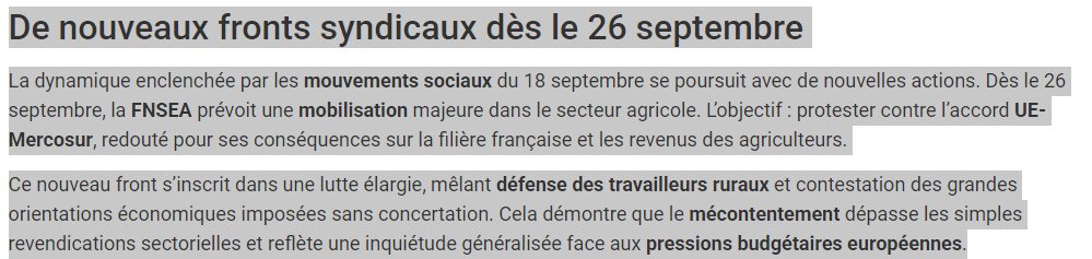 Les milieux économiques informés confirment ce qu'expliquent les communistes avec le PRCF : à la racine du budget austéritaire attaquant la France des travailleurs, ses salaires et services publiques, c'est les ordres de l'Union Européenne. Pour s'en sortir, il faut en sortir