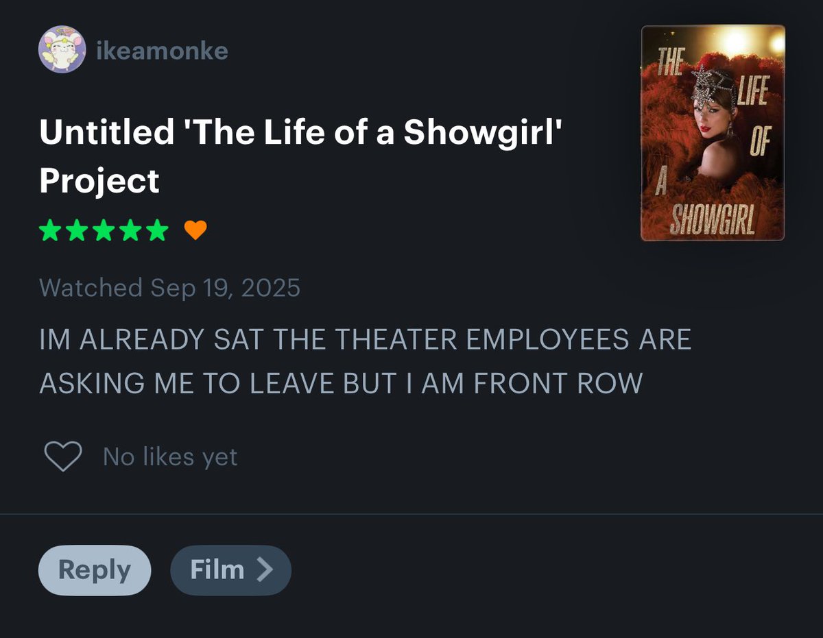 well yes #TSReleasePartyofaShowgirl #TSTheLifeofaShowgirl