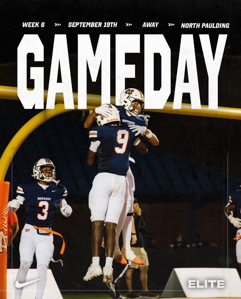 Headed to North Paulding tonight ‼️ Come out and support your Warriors! #NCOBBFAM <a href="/NCWarriorsFB/">North Cobb Warriors Football</a> <a href="/nchswarriors/">North Cobb Athletics</a> <a href="/CoachTQ_/">Tyler Queen</a> <a href="/Coach_JoshShaw/">Josh Shaw</a> <a href="/ncwarriorspower/">ncwarriorspower</a> <a href="/northcobbOLine/">NC Warriors OL</a>