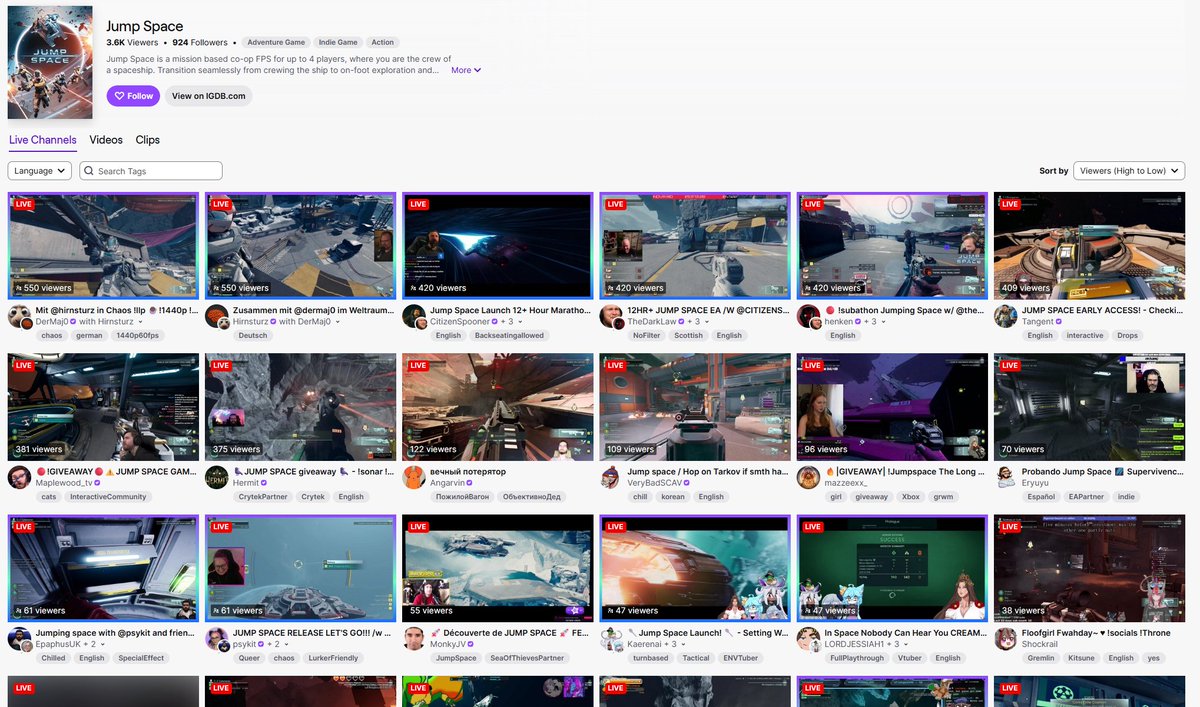 LET'S GOOOO JUMP SPAAAACE!
So cool seeing so many of you back or streaming for the first time!