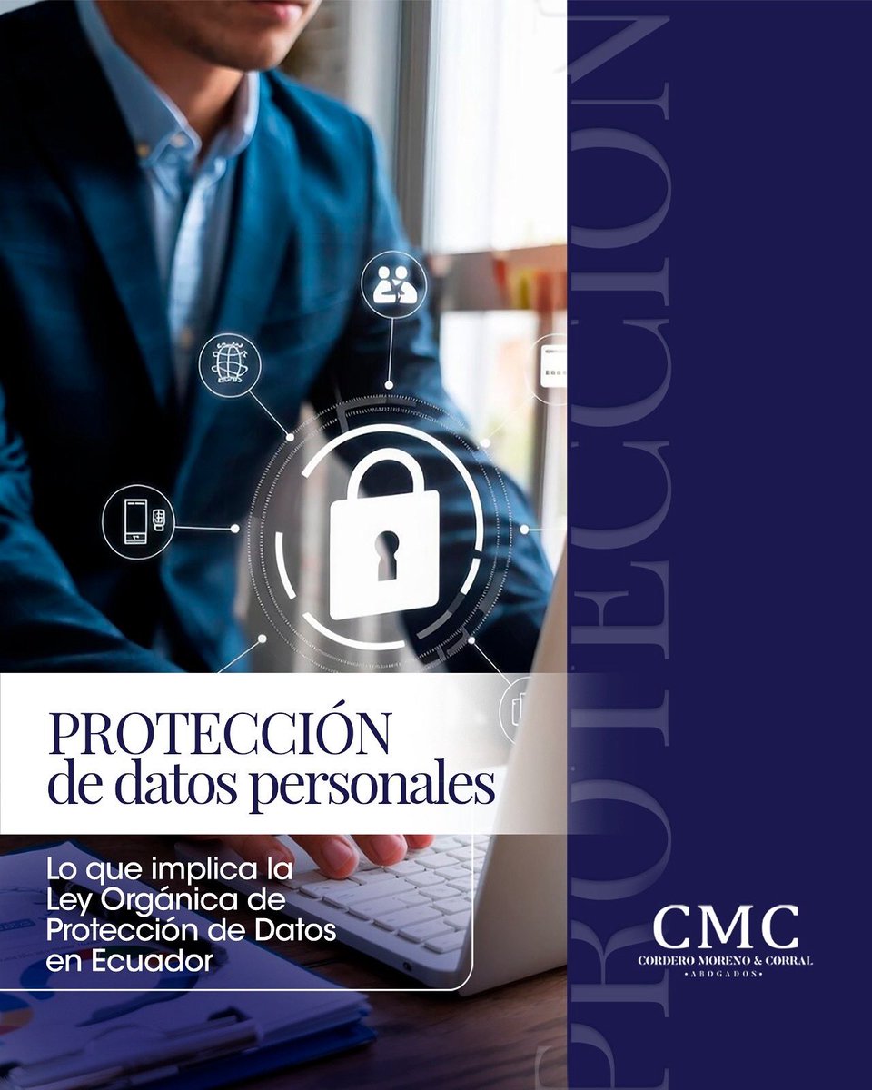 CMCABOGADOSEC's tweet image. ¿Qué es?🤔
La Ley Orgánica de Protección de Datos Personales protege tu información personal frente a un uso indebido, garantizando tu privacidad y seguridad.