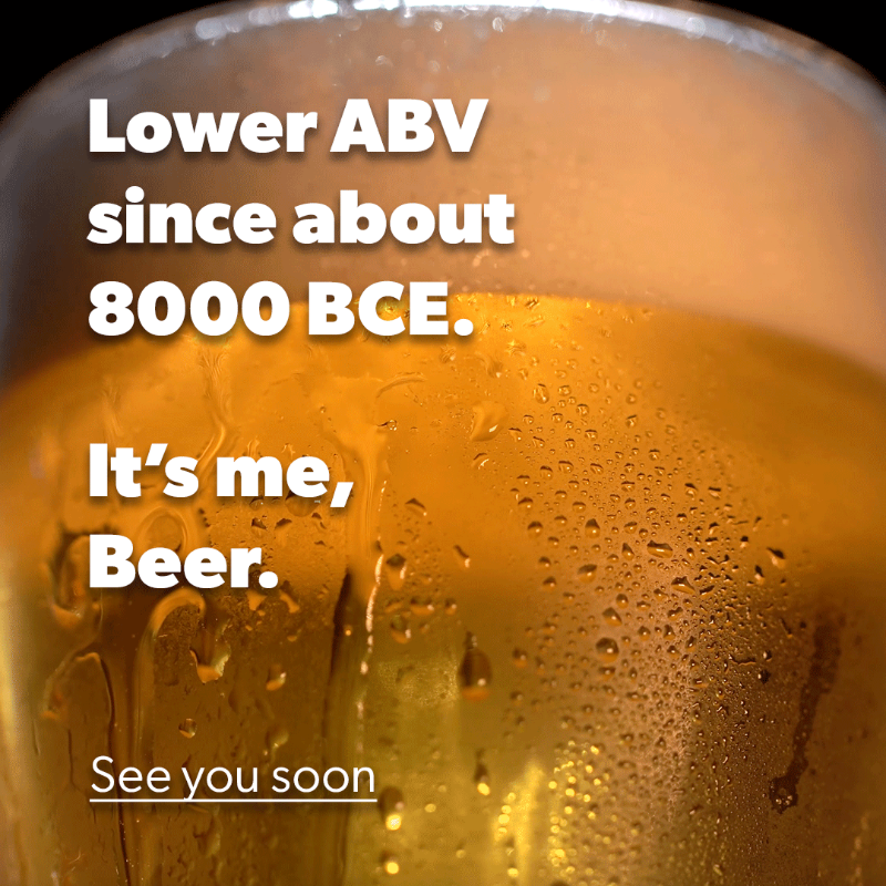 beerinstitute's tweet photo. I’ve been keeping things simple for a very long time. Simple ingredients. A simple message. On average, I’m less than 5% ABV—the beverage of moderation. I also have lots of non-alcohol options, and I always advocate for drinking responsibly.
