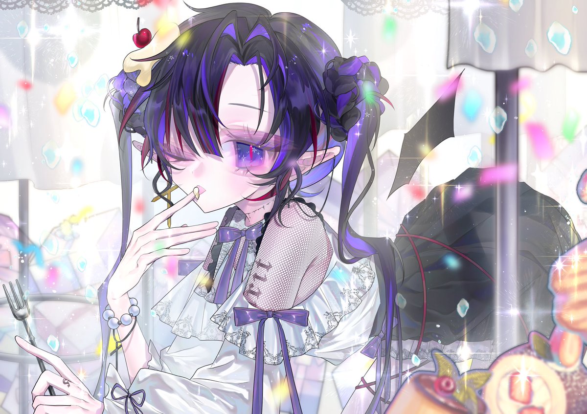 晚上好👀✨雖然還在旅遊中…
不過..今天我生日(///∇//)❤️
這是我的生日圖！這是我麻麻畫的(*ฅ́˘ฅ̀*)💙
繪師/<a href="/yuhi_sleepy/">夕日☁️</a> 
嘿嘿(◕ᴗ◕✿)可以來跟我說生日快樂(◍•ᴗ•◍)
#KaritArt