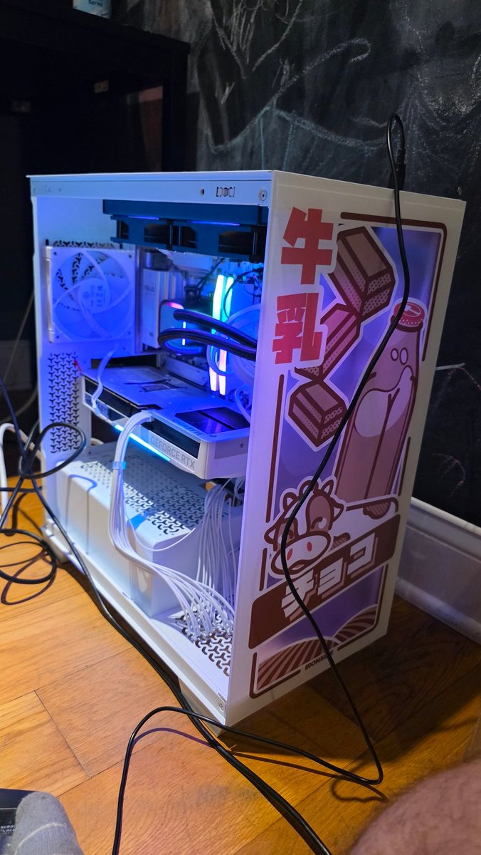 COWPUTER REAL COWPUTER REAL (I need to get cables for the case fans  which is its open and unorganized atm 😭)