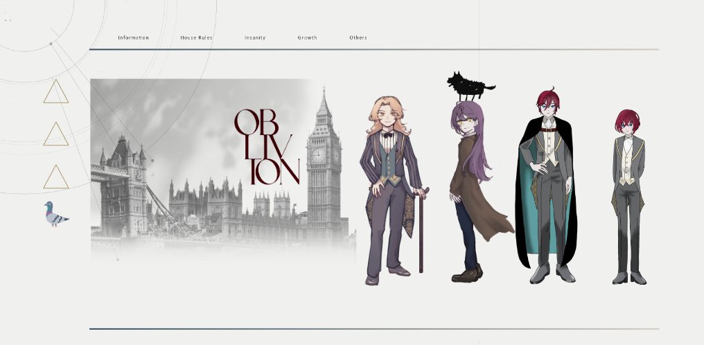 CoC 「0BLIVI0N」 作:犬点書店 様

KP　ろあ     
HO1 Edward Seymour / 糸雨  
HO2 Harish L. Campbell / ﾅｷﾞ 
 HO3 Wilfred Z Aster / 柚  
HO4 Frederick R Aster / すー  

END-A