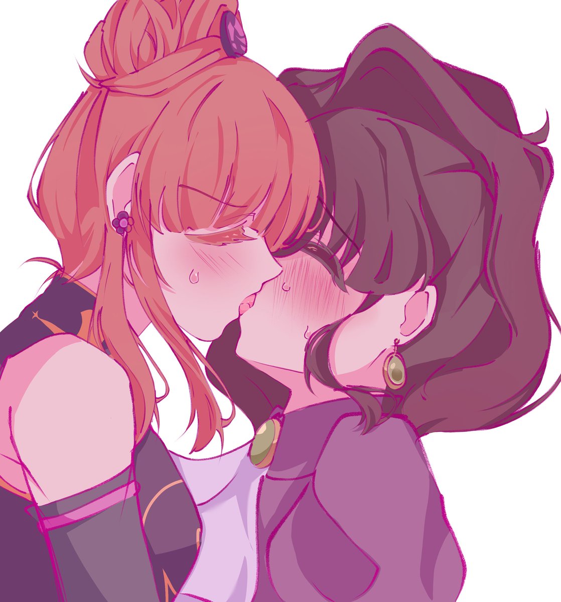 himejoshijaehee's tweet photo. day 6: truth/lies
i didnt know what to do with this prompt so i just drew them making out. girls kissing yay ❤

#evanatsuweek #evanatsu https://t.co/J1sMyUX4SR