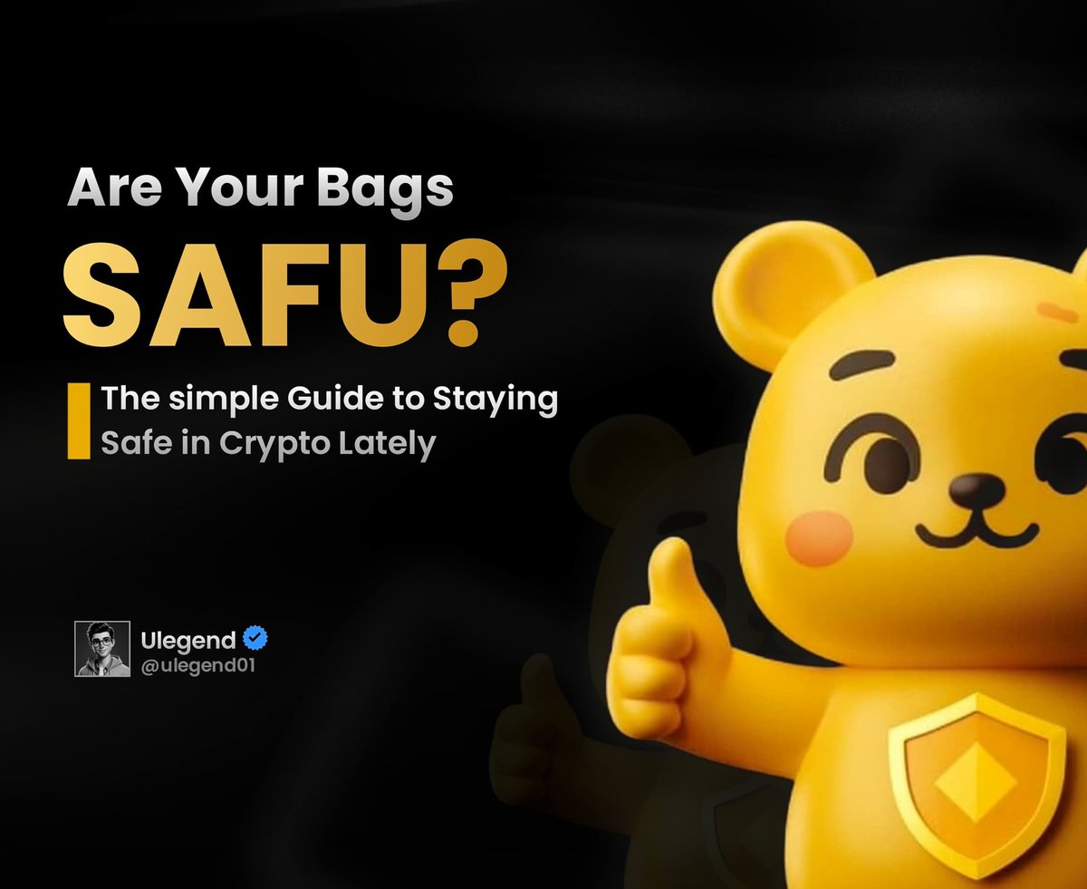 ulegend01's tweet image. I don’t have a certificate in blockchain security or analysis.
But I’ve got scars. Scars from the lessons I wished someone told me before I messed myself up.
So I put together a couple of security guides that would have saved me back then.
And trust me, you’re probably guilty…