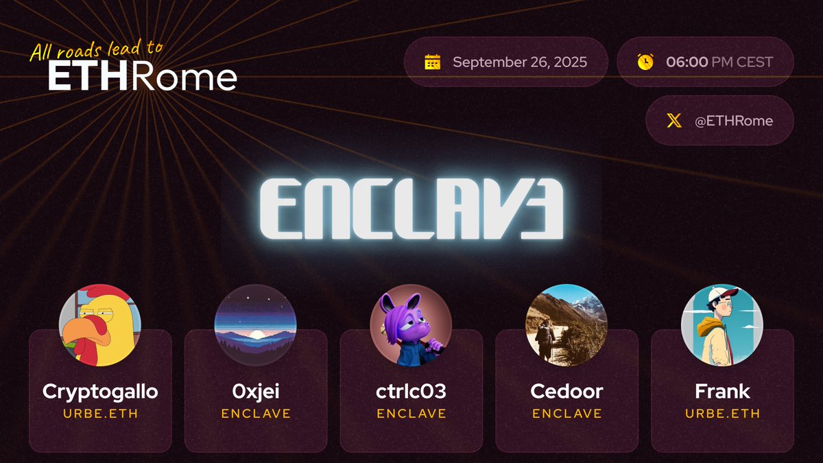 ETHRome 🇮🇹 tweet media