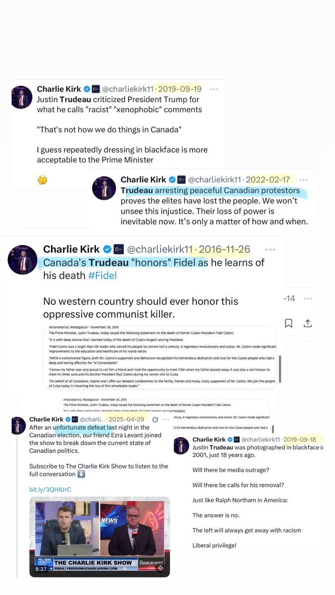 Charlie Kirk was fully aware what was happening in Canada 🇨🇦 He took a stance MANY times and was vocal about what Conservative Canadians were facing. 

I thank him for that, and I’m confident Erika Kirk will continue his mission