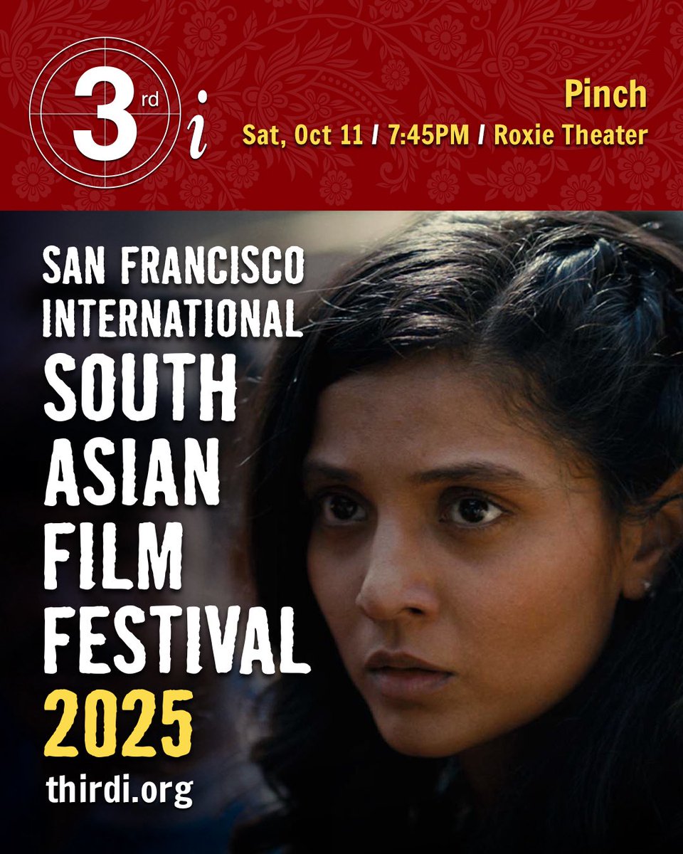 3rdifilms's tweet photo. Vibrant dark comedy PINCH is a must-see. Seeking good content for her YouTube channel, travel vlogger Maitri tags along with her family to a temple during Navratri. A chain of events rocks her tight-knit community.  Q&amp;A with filmmaker Uttera Singh!

Tix: https://t.co/Idusm87zxh https://t.co/DxU8tQIhvS