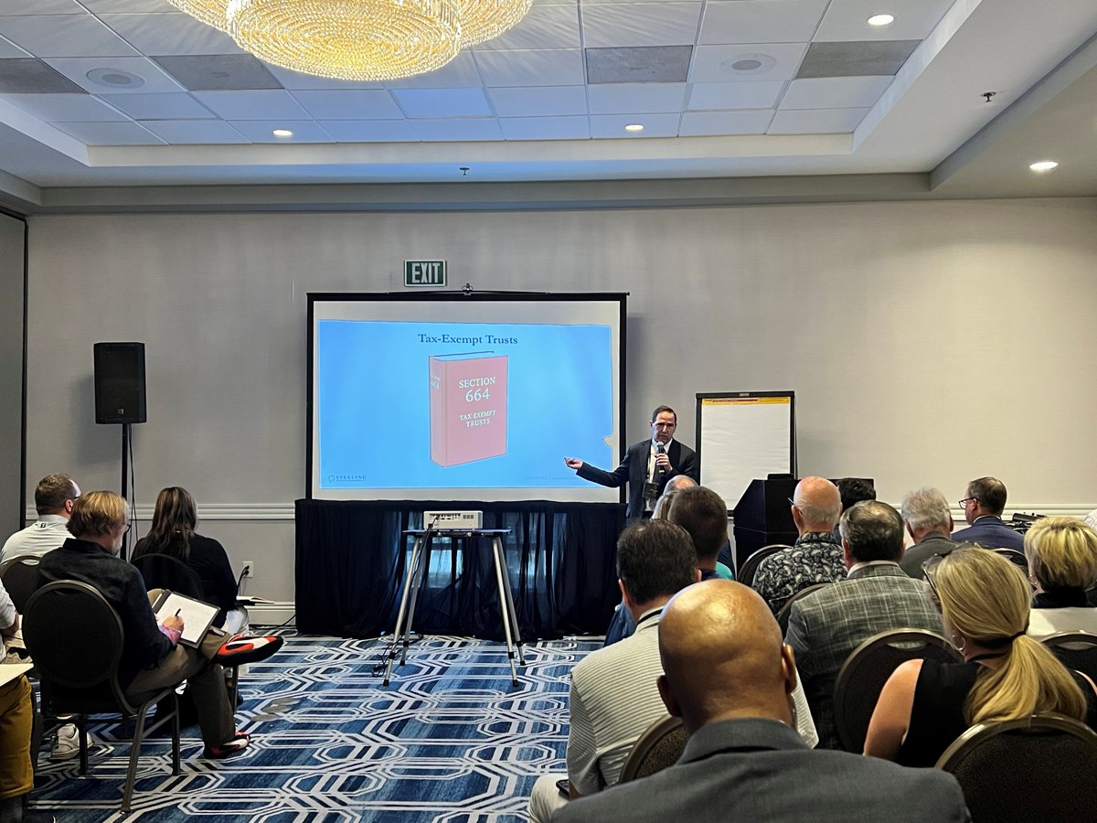 SterlingFndMgt's tweet photo. We were thrilled to have CEO Roger Silk present at the CEG Worldwide Roundtable in San Diego! His session on “New and Underused Powerful Tax-Planning Solutions for HNW Clients” drew a full room and sparked great discussions. A big thank you to the CEG team! #TaxPlanning #HNWI https://t.co/PSq2jgS5cf