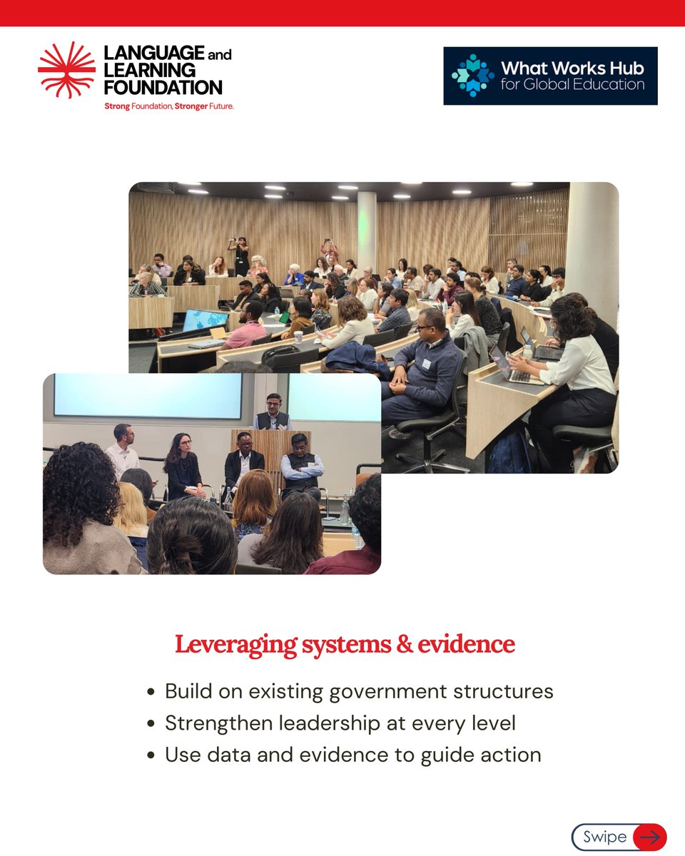 LLF_edu's tweet image. Delighted to join the What Works Hub for Global Education seminar at Oxford on “Maximising Impact when Resources are Tight.” Discussions focused on leveraging evidence, systems and collaboration to drive sustainable education reform.
#UKFIET2025 #FoundationalLearning #EdPolicy