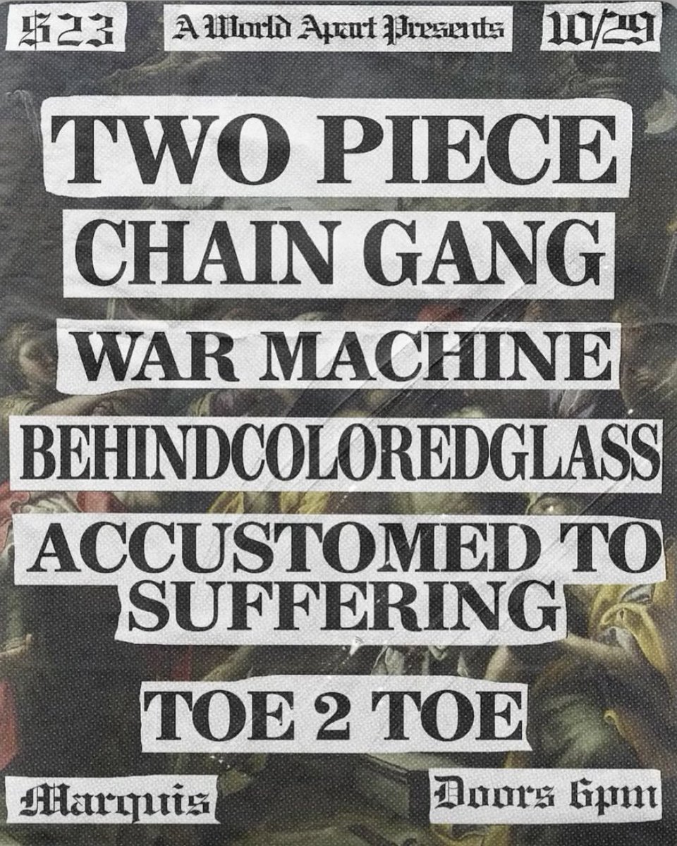 Behind Colored Glass playing with Two Piece at the Marquis