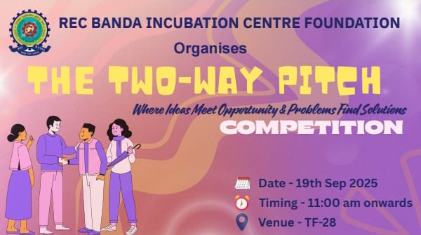 recb_ic's tweet photo. REC Banda Incubation Centre Foundation successfully organises The Two-Way Pitch Challenge on 19 Sept'25
@Dr.Vibhash Yadav @ABHIjeetSingh
#Startup
#entrepreneurship
#innovation https://t.co/W9DF3rx5ZE