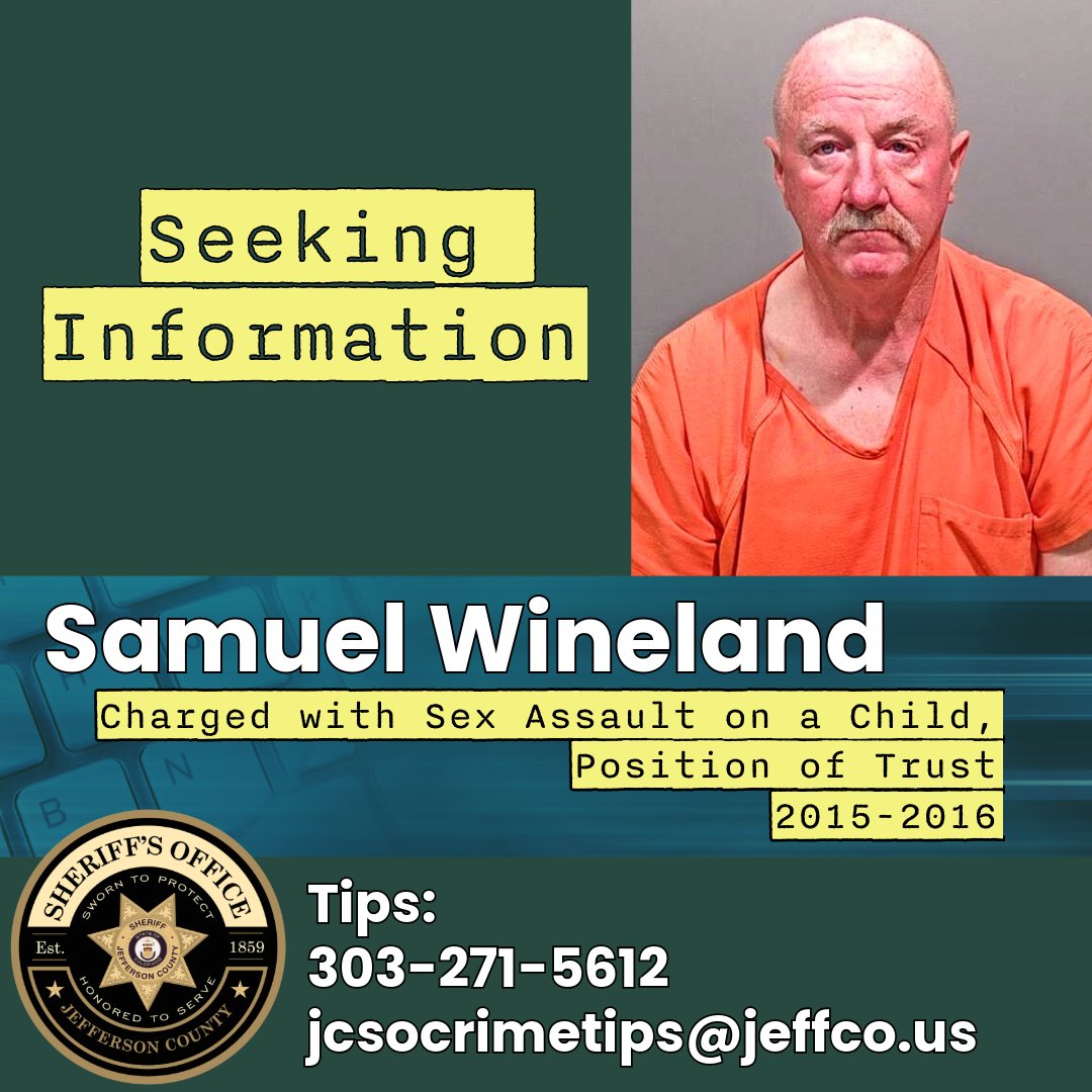 Seeking Information Samuel Wineland was recently arrested and