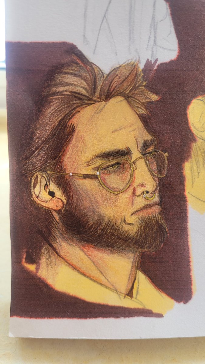 One hour trad sketch.

Testing my oil pencils