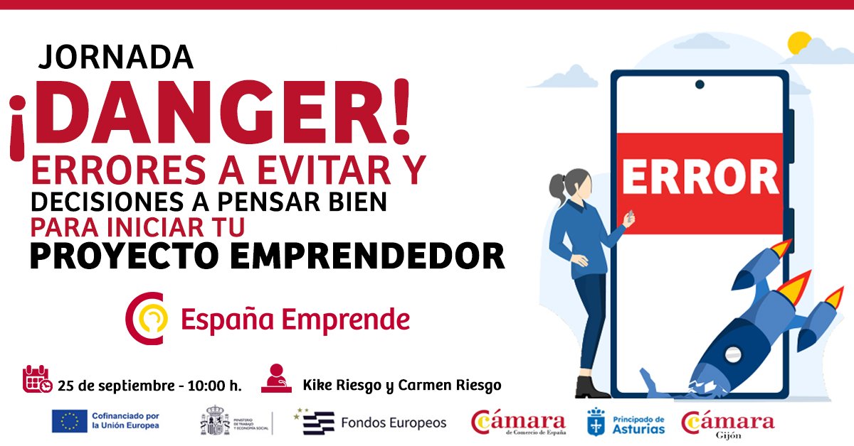 Próximo jueves 25 sept a 10h en <a href="/CamaraGijon/">Cámara de Gijón</a> compartiremos sesión sobre "ERRORES A EVITAR Y DECISIONES A PENSAR BIEN PARA INICIAR TU PROYECTO" con inscripción abierta y gratuita en camaragijon.es y con metodología participativa by <a href="/FIDACONSULTORES/">FIDA Consultores</a> en acción 👉 nos vemos