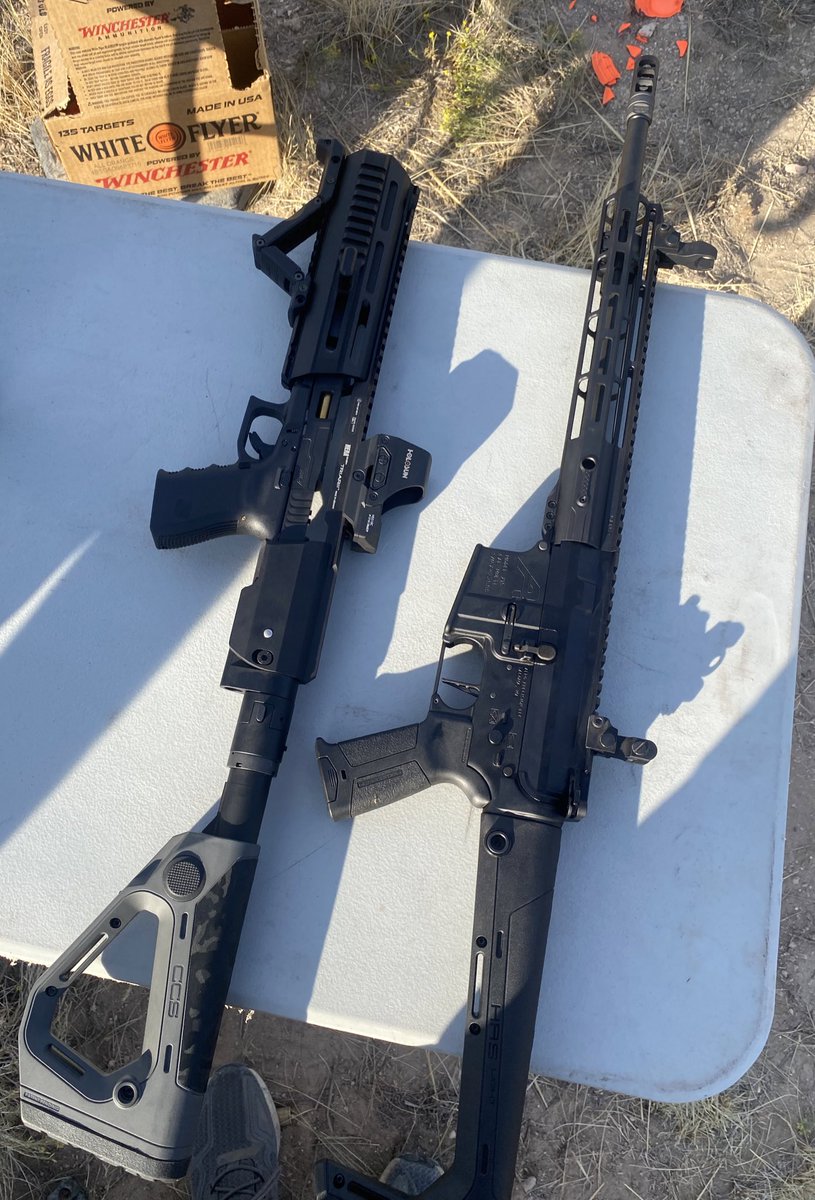 Little fun in the desert with HERA Glock 19 Triarii and custom built AR-15
