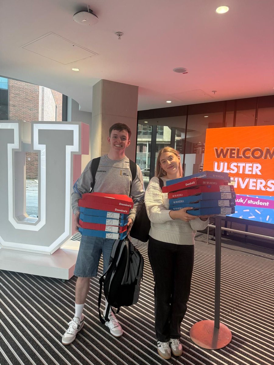 ULSTER_BSABE's tweet photo. A busy week for Real Estate new starts, with a mix of course info, professional insights and fun (bingo, quizzes, pizza lunches).  Thanks to  by Lisa O'Connor RICS in NI &amp;Phil McClay, who shared valuable professional body and industry perspectives.  #RealEstate #ULSTER_BSABE https://t.co/QkevSRWQm4