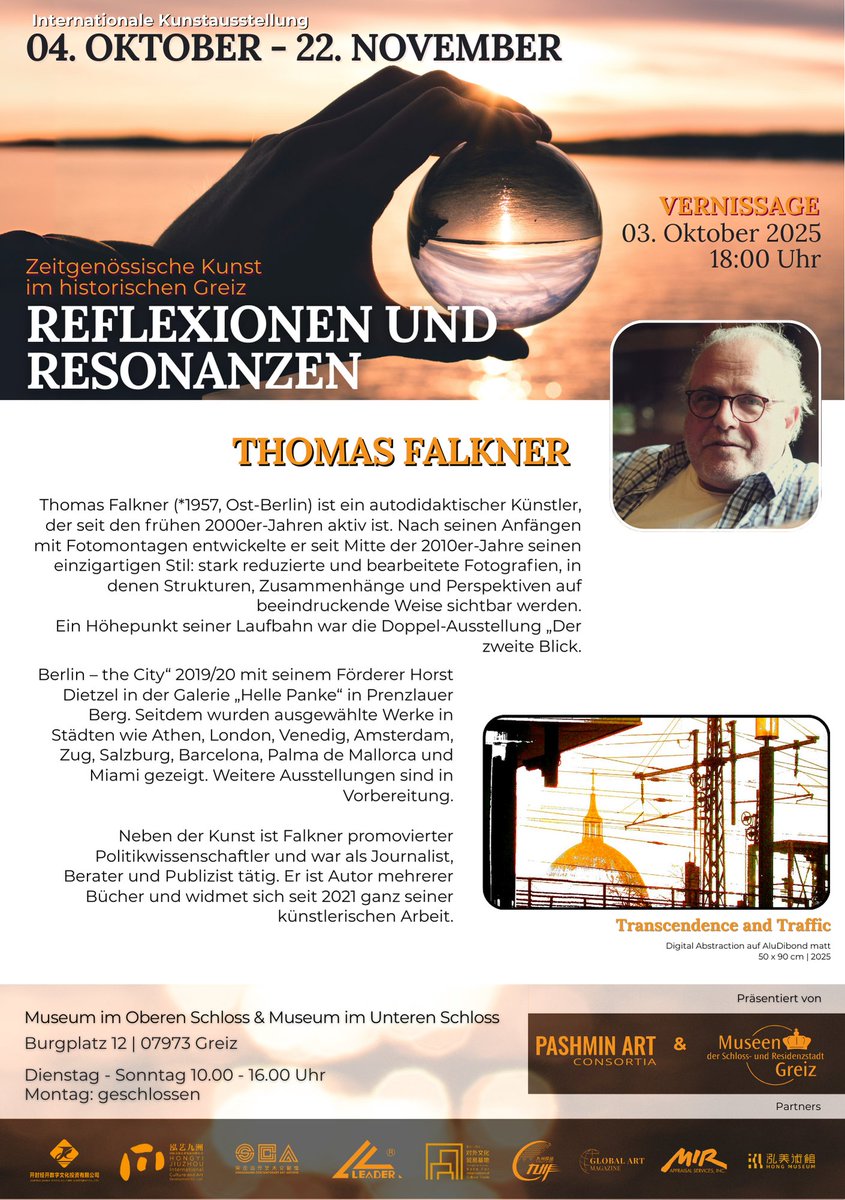 thofalkner's tweet photo. https://t.co/fTmgY5DlTR ab 3. Oktober 2025 bei "Reflexionen und Resonanzen" in den Schloss-Museen Greiz (Thüringen). Großen Dank an Pashmin Art!! #artcommunity #kunst #fotokunst #digitalart https://t.co/yUSFWBprXG