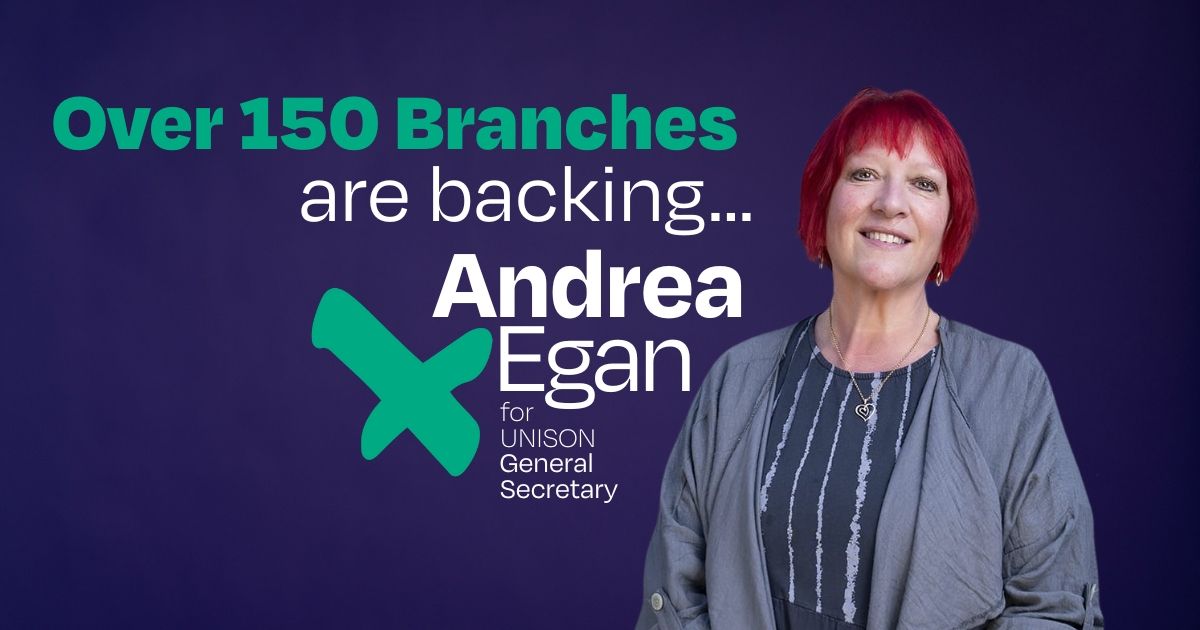 🚨🚀 Over 150 Branches and growing! Thank you to every branch that has nominated me so far! This is the best achieved by any lay member GS candidate ever. We intend to win!

✍️ Sign up to my campaign to be UNISON's next Gen Sec 👉andrea4gs.org.uk