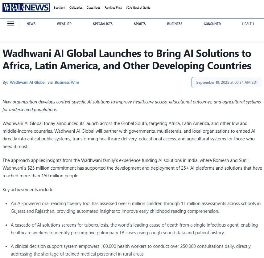 AI_4_Healthcare's tweet photo. Congrats to the @wadhwanif for bringing #AIinHealthcare solutions to the Global South.
#HealthForAlll #GlobalHealth
https://t.co/80KLFq2c6z https://t.co/z211tGzD4Z
