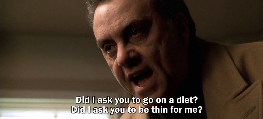 gabagool_papi's tweet image. “I thought you were on the Atkins?”