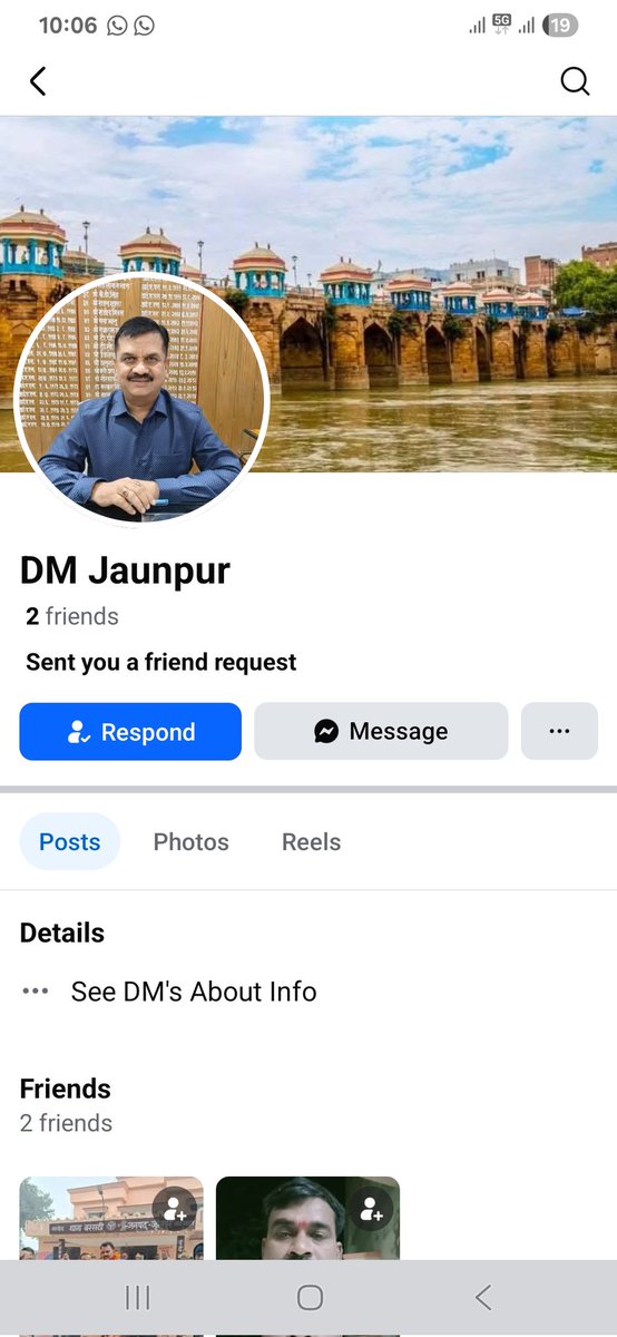 Abhinav38578106's tweet photo. फिर से DM जौनपुर के नाम बना फर्जी Facebook account @DMjaunpur @Uppolice @jaunpurpolice @IgRangeVaranasi @cyberabadpolice https://t.co/snACQxMLU1