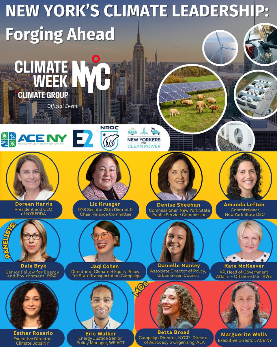 💡Forging ahead on climate takes all of us. State officials, policy experts, advocates, and the support of our communities. On Sept 25, we’ll share where NY Clean Energy's future is headed and how we plan to get there. bit.ly/forging-ahead-…