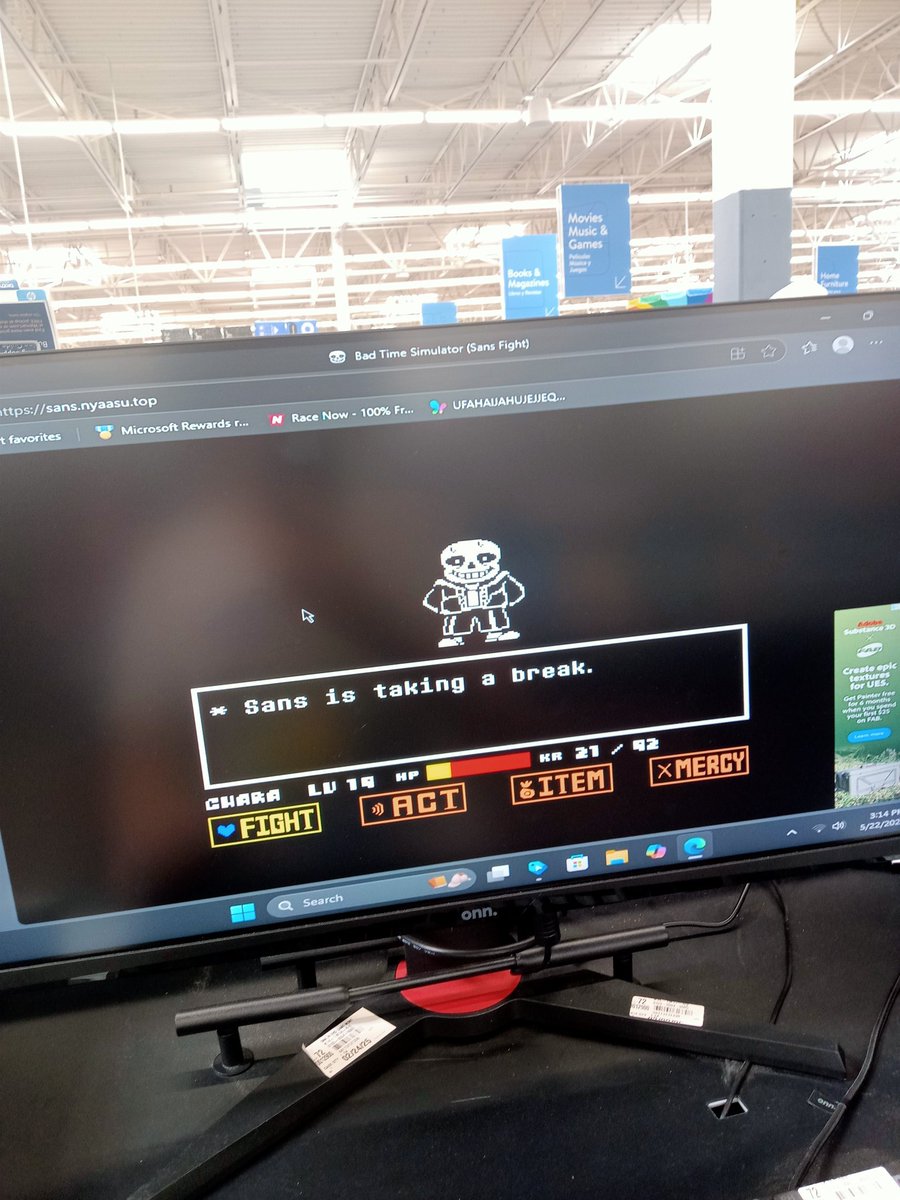 El internet ya esta estable :3
Así que hoy si toca stream, anduve pensando y creo que toca enfrentar antiguas batallas, dos veces que abandono la pelea, dos veces que me voy humillado pero si casi lo logro en un walmart...
que me impide derrotarlo?
La tercera sera la vencida