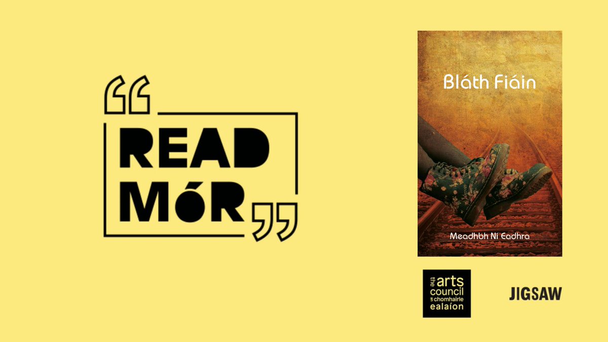 CloIarChonnacht's tweet photo. Tá ríméad orainn @CloIarChonnacht go bhfuil Bláth Fiáin le Meadhbh Ní Eadhra i measc na leabhar atá mar chuid de #ReadMór do @CultureNight i bpáirt le @JigsawYMH &amp; @artscouncil_ie.
📚 #OícheDárSaol #OneNightForAll https://t.co/3tPh16ZdwR