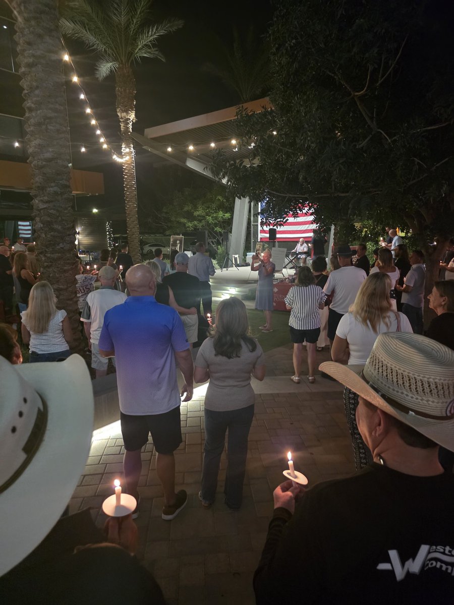 The Chandler community came together last night to pay their respects to Charlie Kirk.
