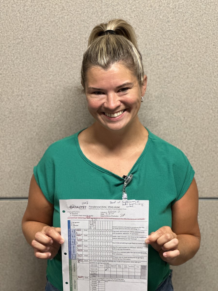 Congratulations to South High School Language Arts Teacher Rebecca Johnson on being the first Fargo Public Schools high school educator to receive Catalyst Certification in the 2025-26 school year! Johnson was certified in Whole Group Classroom Leadership on September 11.