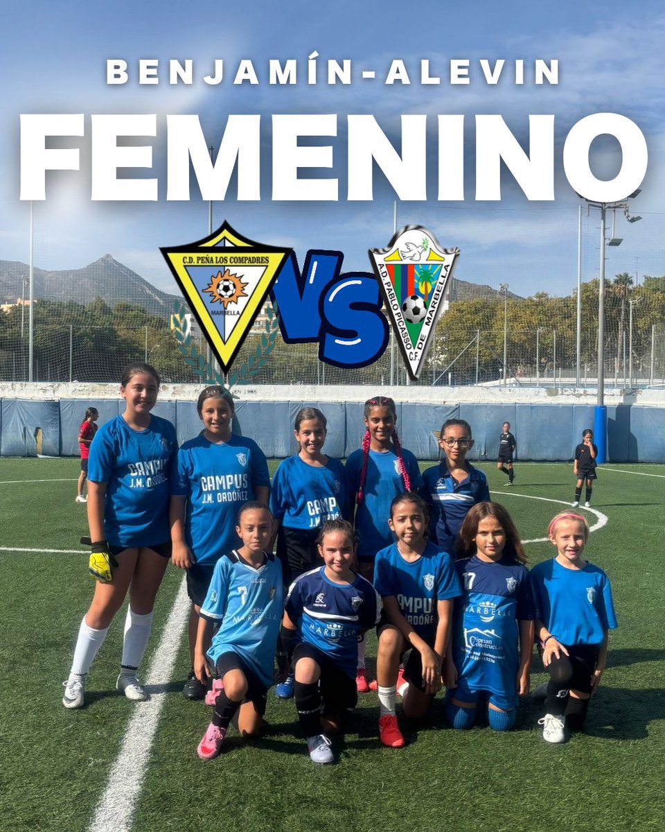 Benjamín-Alevin Femenino!

Primer partido donde disfrutaron mucho y jugaron su primer partido oficial, seguimos aprendiendo 💙💪🏻.

Vamos Compadres 🔵 

#marcamarbella 
#marcamarbellajunior