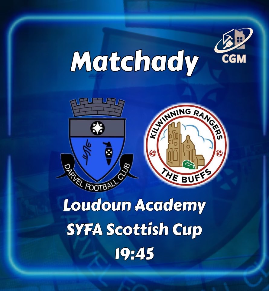 🏆 Scottish Cup Night 🏆

Tonight we face a top Kilwinning side in the SYFA Scottish Cup. Should be a great game against a well organised Kilwinning side