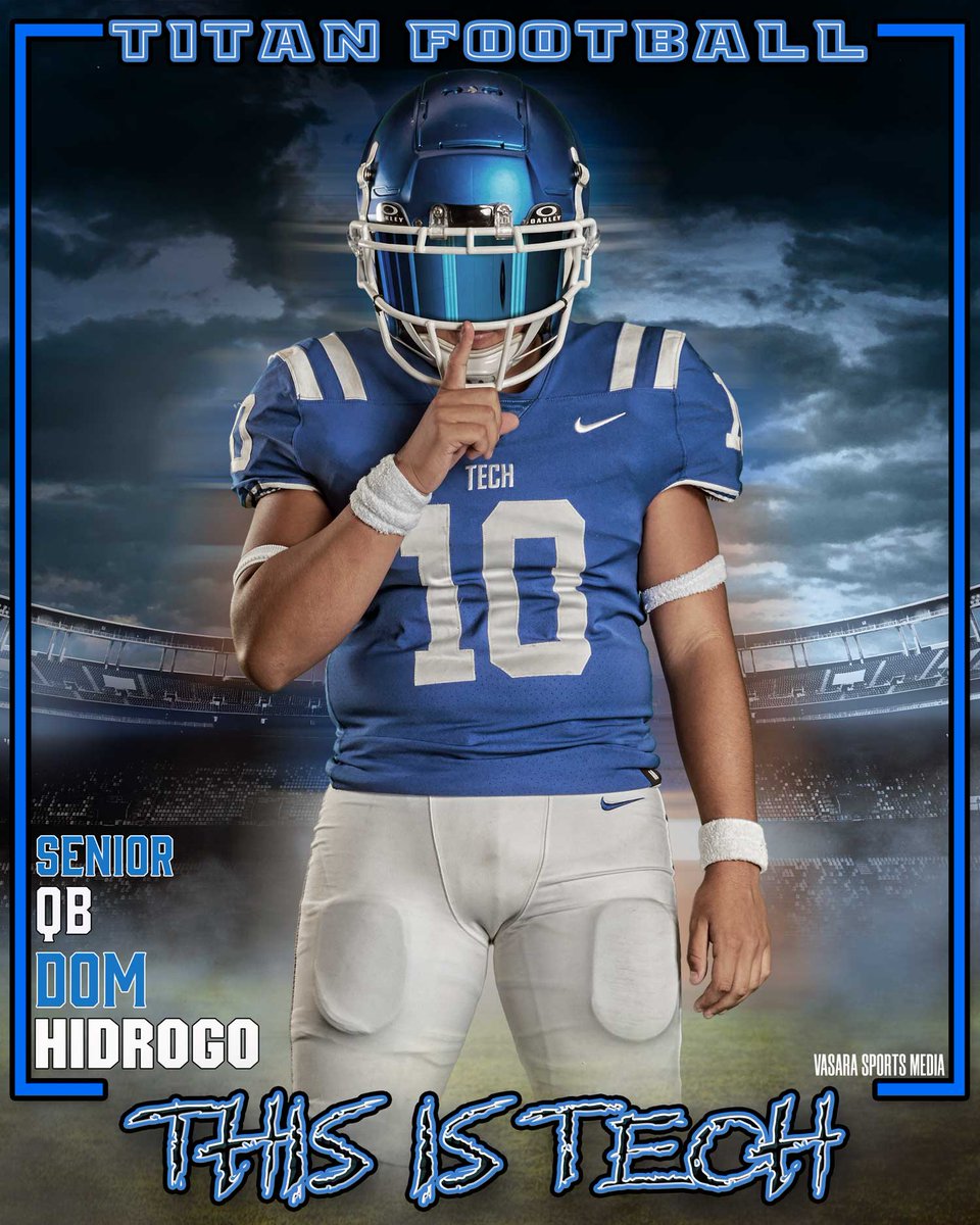 Vasaraphoto's tweet image. 4th Game of the Season!

🖤🤍💙
🗓️ September 19, 2025, at 7:30 PM

VS MNT High School 

📍MNT Stadium

Meet Our Titan: 

#10 - Senior - Dominic Hidgrago  - QB

#thisistech 

#manornewtechfootball

#techfootball 

#vasarasportsmedia

#sportsmarketing

#sportsmedia

#mediadayimages…
