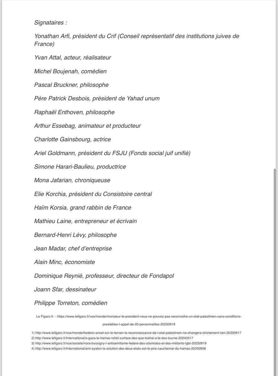 Isabelle Balkany (@ibalkany) on Twitter photo Bravo et merci aux 20 "personnalités" qui ont signé cet "appel"...
Mais pourquoi 20 seulement, alors que pour des causes bien moins légitimes elles sont parfois si nombreuses ?🤔
PS : message privé à <a href="/Michelboujenah/">michel Boujenah</a> : chez les anges, tonton Charlot est si fier de toi !💕 Bravo et merci aux 20 "personnalités" qui ont signé cet "appel"...
Mais pourquoi 20 seulement, alors que pour des causes bien moins légitimes elles sont parfois si nombreuses ?🤔
PS : message privé à <a href="/Michelboujenah/">michel Boujenah</a> : chez les anges, tonton Charlot est si fier de toi !💕