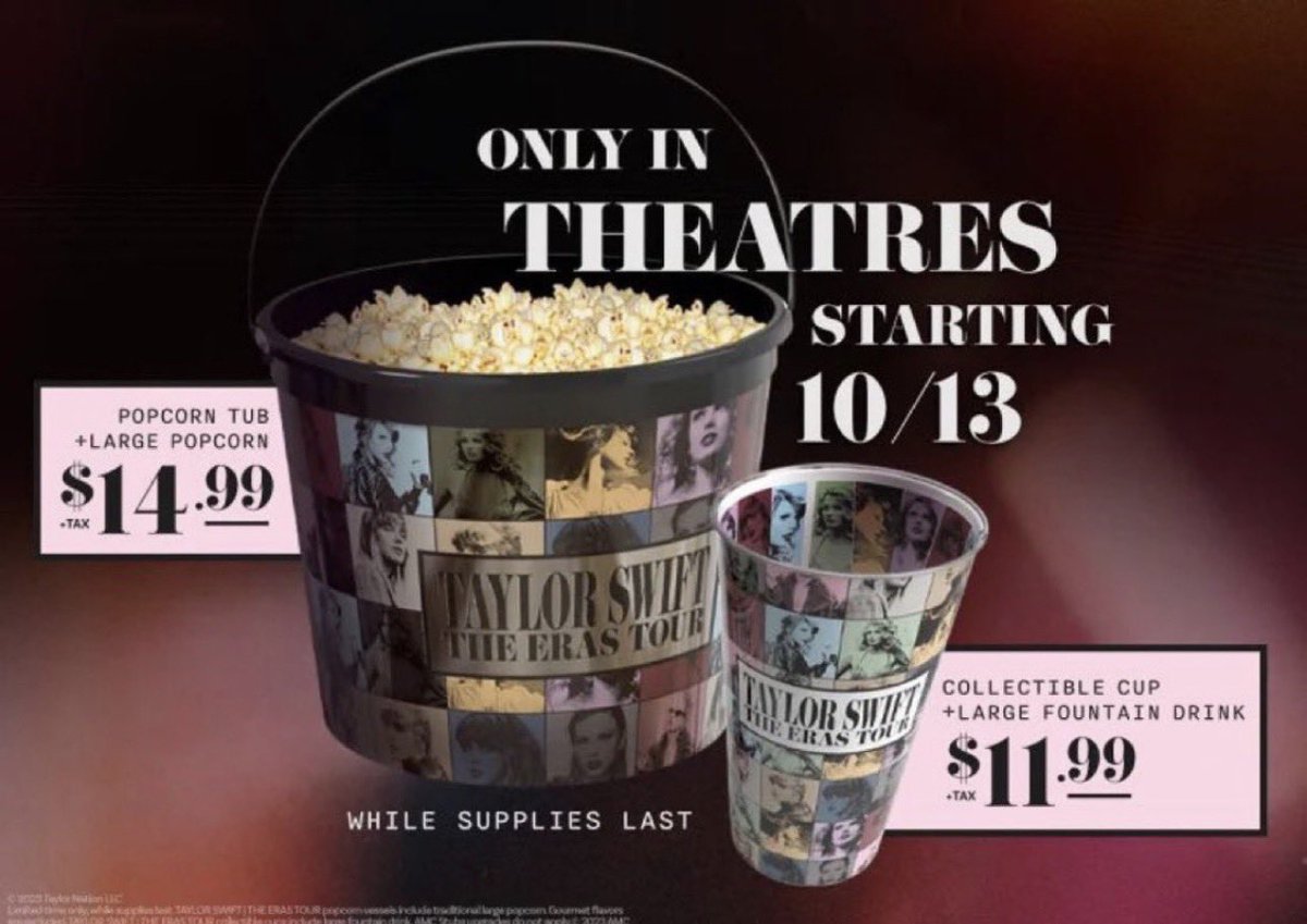 Well would want to see what the TLOAS for AMC or Cinemark theater merch! The Eras Tour, we all know it! 😌🥹