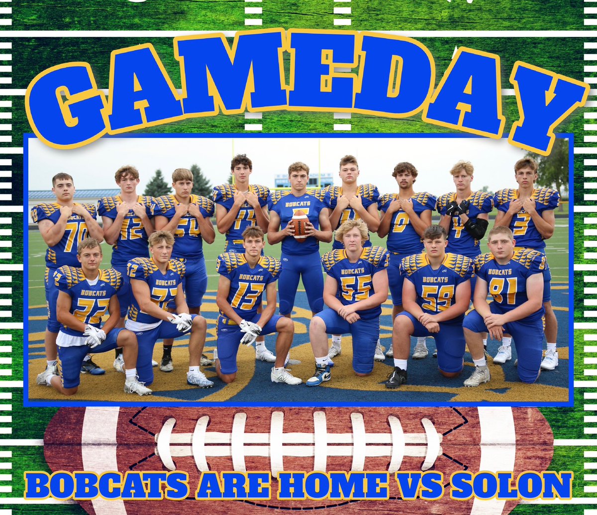 BentonBobcatFB's tweet photo. Tonight we host Solon at Bobcat Stadium for our final non-district game. 9th at 5 pm and Varsity at 7:15 pm. It is also Little Miss Cheer Night, Youth Football Night and the Cheerleaders, Marching Band and Dance Team will also be performing! Games will be streamed on HUDL Fan. https://t.co/hW4mfJMzyv
