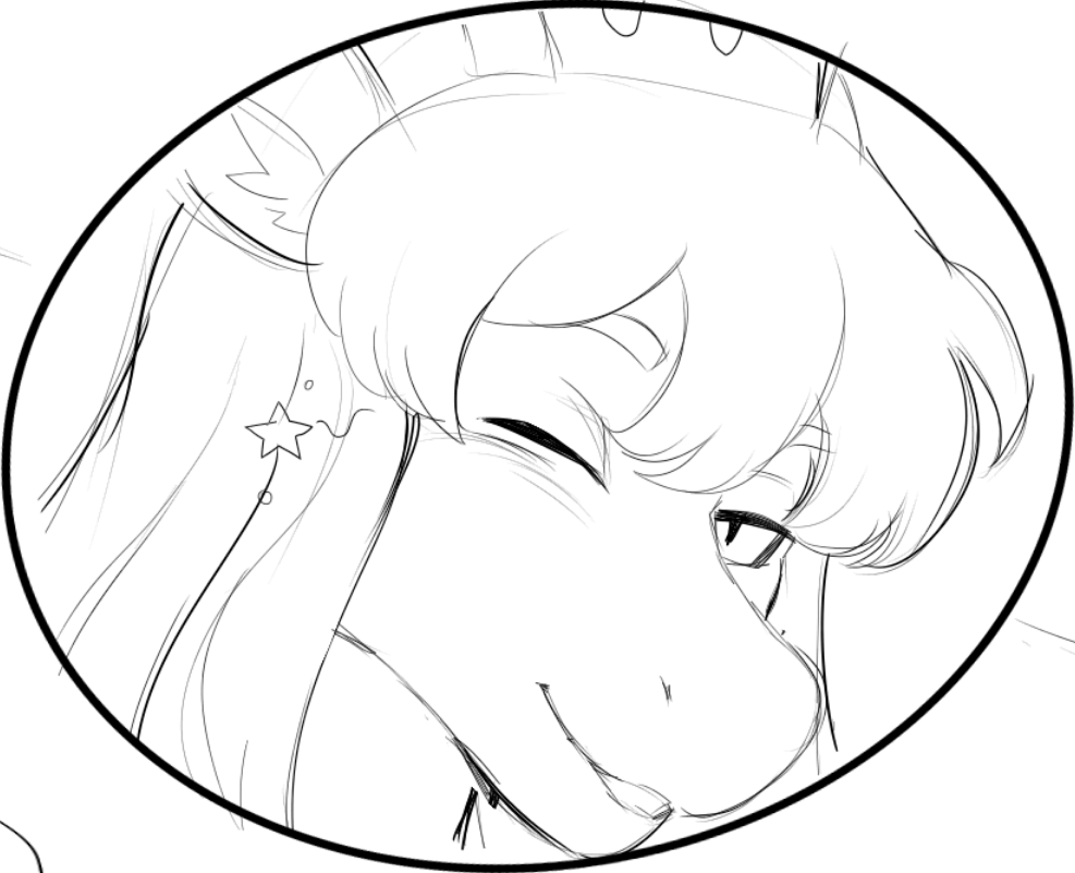 Rough sketch step of Page 5 ^^  
This will be an excellent pfp in the end~ 👑 
#wipart #sketch #medieval #fantasy #comics #nsfw