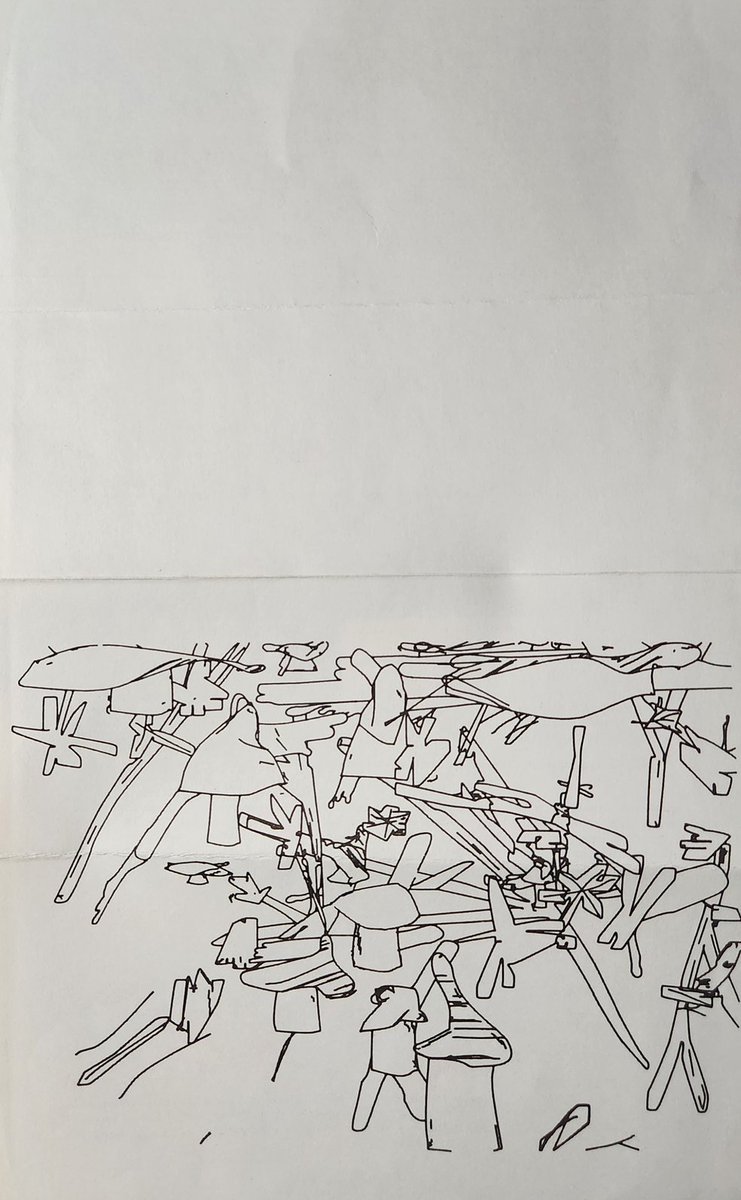 Order form found inside a Harold Cohen book. $19.95 per drawing. Let's hope the owner made a photocopy and ordered a few ...