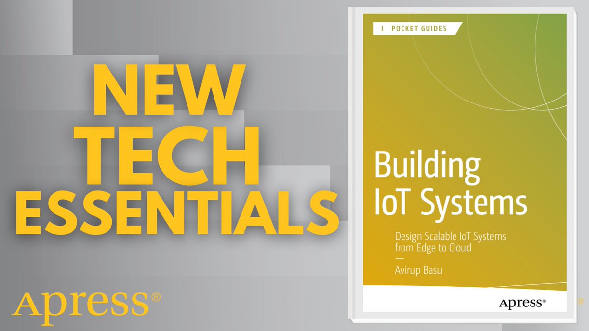Apress's tweet image. 📲 Building #IoT systems? This guide covers everything from device-to-cloud communication to OTA updates, event handling & security. 🔧 Scalable, secure, and smart—just like your next project. #IoTDevelopment #CloudComputing #EdgeTech #TechTips
🔗 ow.ly/rReN50WTvPq