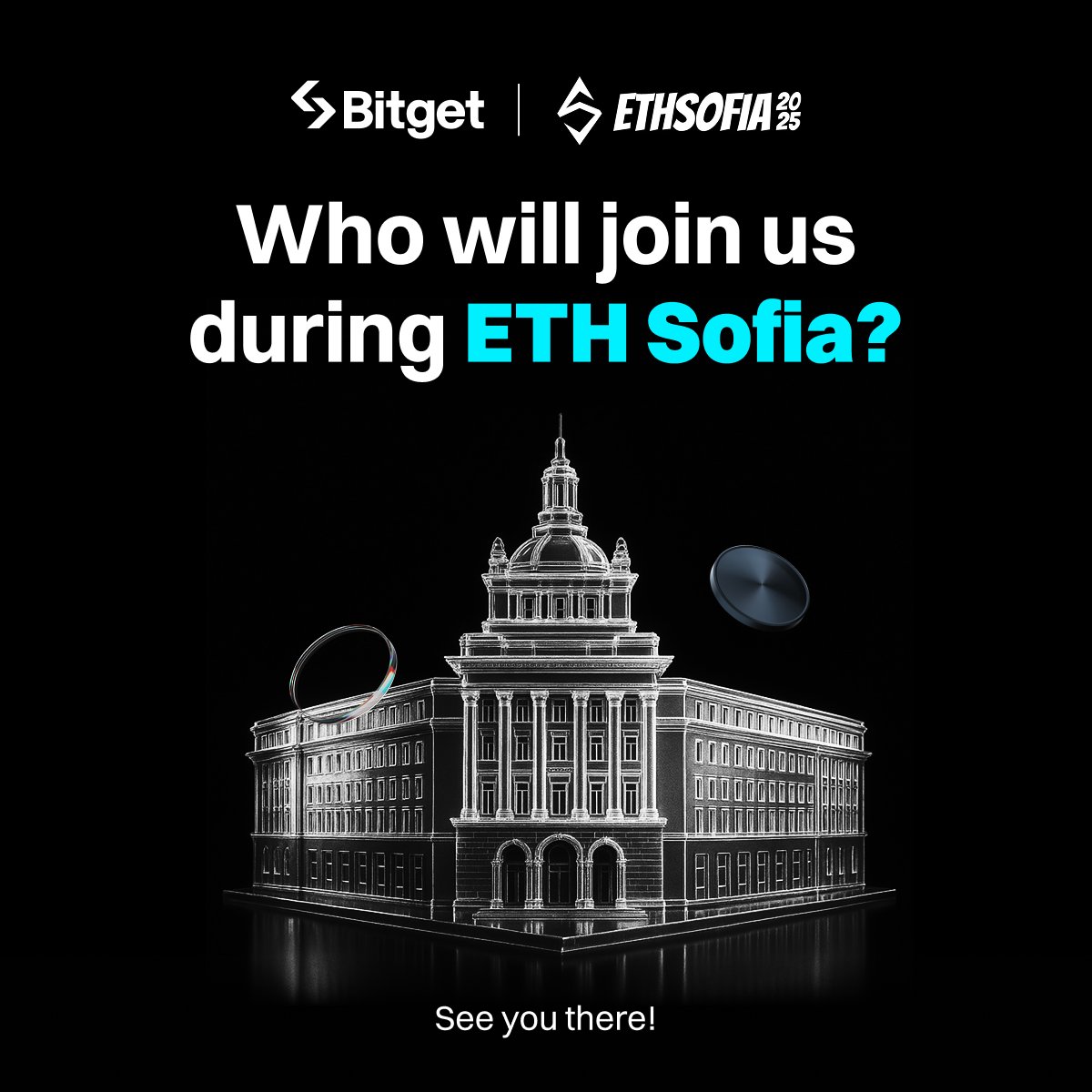 bitgetglobal's tweet image. Aideee! Bitget is touching down in Sofia for
@ETHSofiaBG, Sept 24–25 🇧🇬 

We’re bringing the crypto vibes, fresh merch, and a few surprises 👀

Swing by our booth, say hi, &amp;amp; let’s build the future together!   

#EventWithBitget