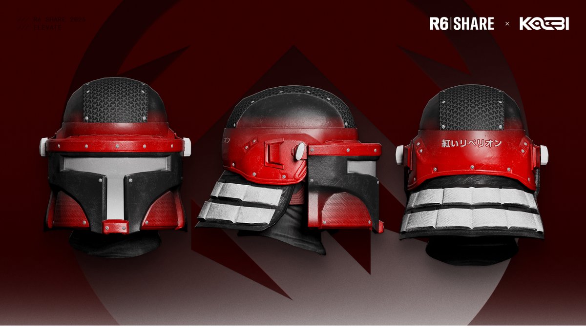 MadeByKOOBI's tweet photo. Last but not least, I'd like to announce that I also designed the headgear and uniform of the Elevate R6 Share Full Kit 2025 for Montagne ❤️

#Elevate #RedRebellion #R6Share https://t.co/gM1Eh4RKfh