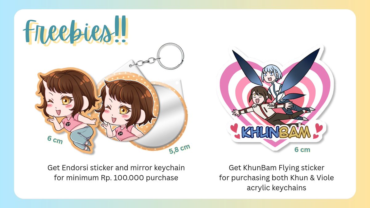 ylge_'s tweet photo. ❤️ &amp; 🔁 are very much appreciated!!

📦 OPEN LOCAL PRE-ORDER 📦
❄️ Khun &amp; Bam fanmerchs by Yole! 🌰

🗓️ Sep 20 - 30, 2025
🇮🇩 Indonesia only‼️(manual order)
🖼️ Keychains, pins, and stickers 
✨ Freebies available for certain purchases 👀

(1/2)
#khunbam #bamkhun #towerofgod https://t.co/UrHjJ95ync