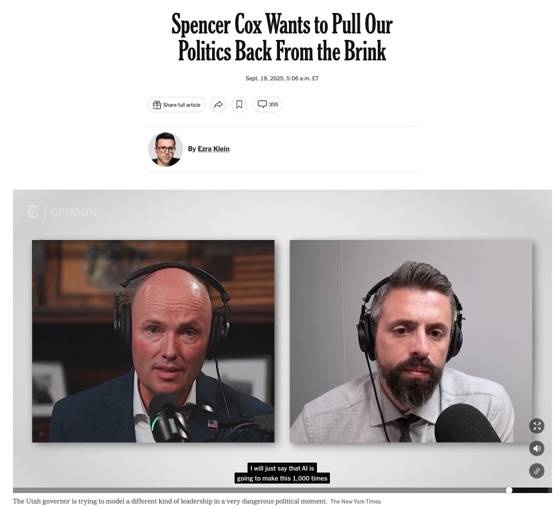 dixontim's tweet image. Grateful for @SpencerJCox's recognition of @MoreInCommon_US on the @ezraklein podcast this week. He's thought deeply about evidence-based solutions to the spiral of polarization and violence. An essential voice right now.