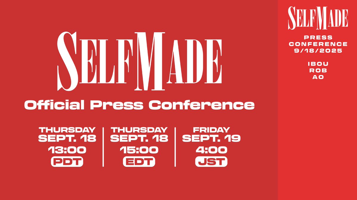 ICYMI:

There were several announcements made during the Self Made Press Conference yesterday! 

1. Ibou has announced that he is stepping away from Wrestlepurists, his last full time date will be WPWW on October 13th! Ibou, AO, Rob, and Chriso will be focusing on Self Made