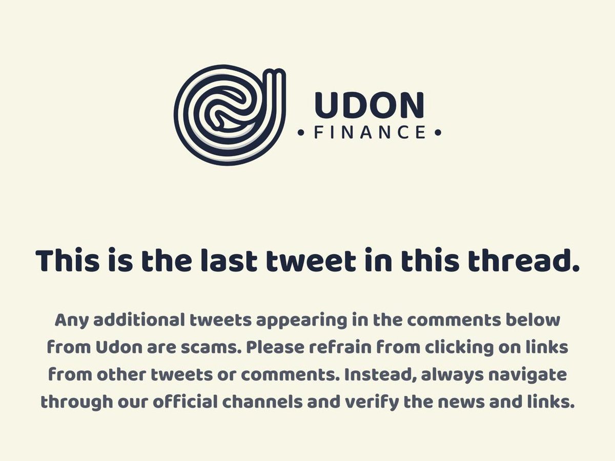 Udonswap tweet media